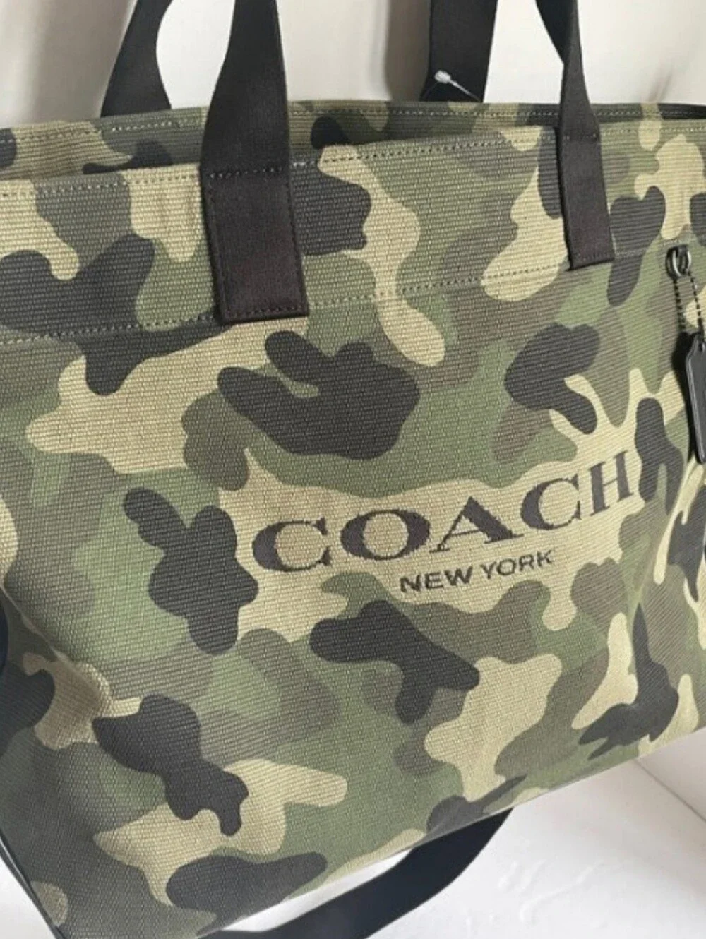 Coach Tote 38 In Camo Print